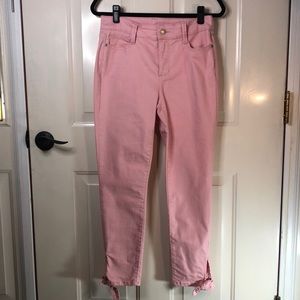 St John’s Bay skinny leg pink jeans size 6